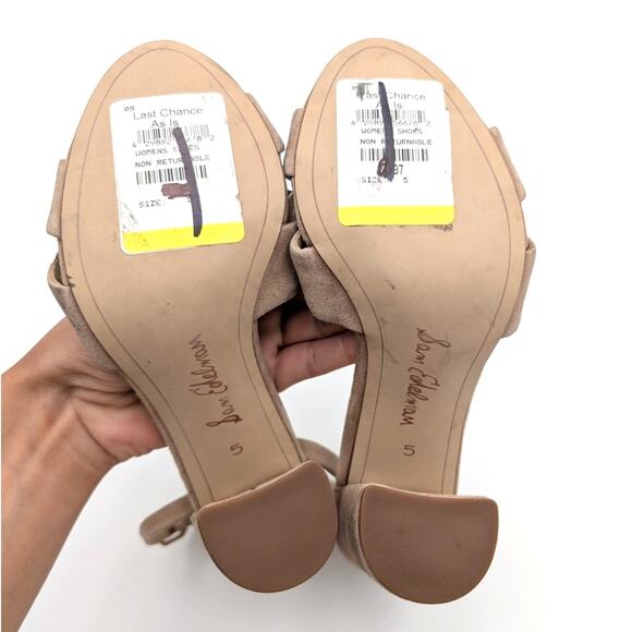 Sam Edelman Yancy Ankle Strap Block Heel Sandals Women's Size US5M EU35 - Picture 8 of 12